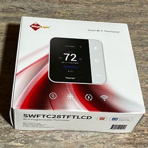 MegaLight Smart Wi-Fi Voice Control Model # SWFTC28TFLCD Programmable Thermostat